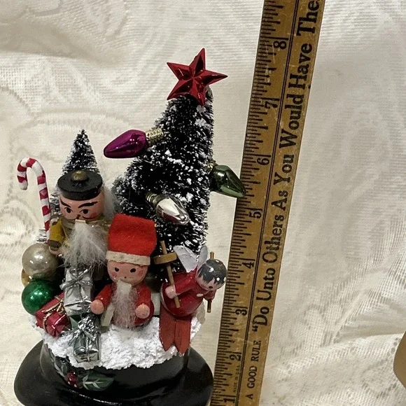 Vintage Snowman Vase‎ Christmas Wooden Ornaments Toys Assemblage Display Gift - Picture 11 of 11